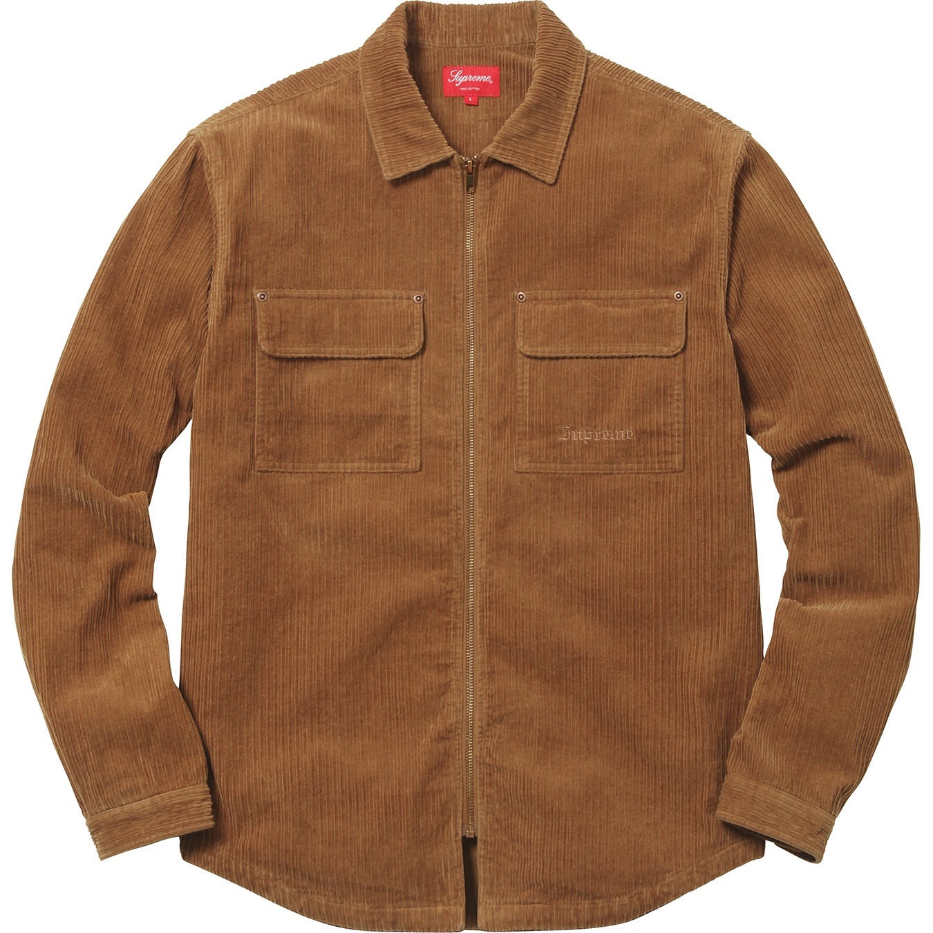 Corduroy Zip Up Shirt view 9